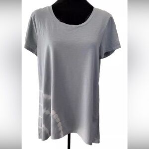 Cupio signature light‎ blue tie-Dye ladies large pullover t-shirt cotton blend